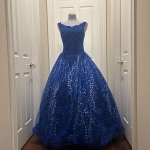 Blue Ballgown/Quinceñera Dress